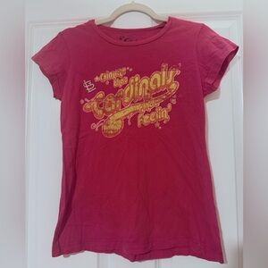 Pink STL Cardinals Graphic T-Shirt
